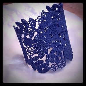 Stella and Dot Black Lace Cuff